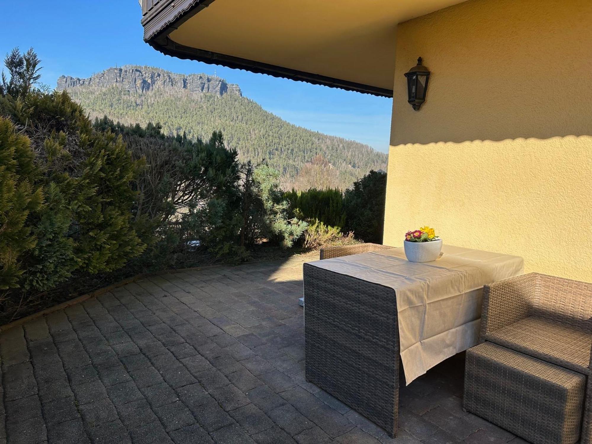 Ferienwohnung 1 Festungsblick Königstein an der Elbe Eksteriør bilde